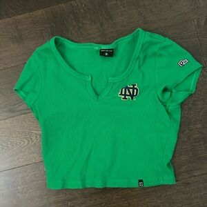 Hype & Vice Notre Dame Crop Top